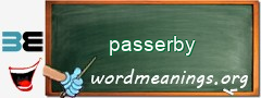 WordMeaning blackboard for passerby